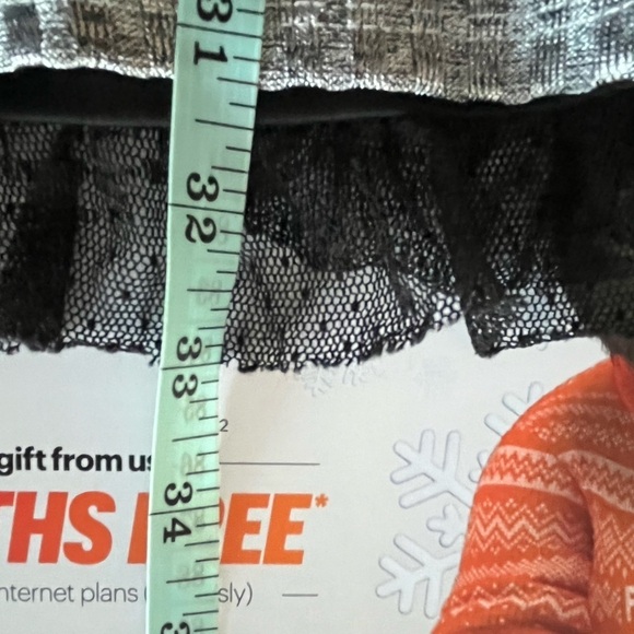 Nowadays Silver Ribbed with Lace Detail Pullover Holiday Dress Juniors XS - Picture 11 of 13